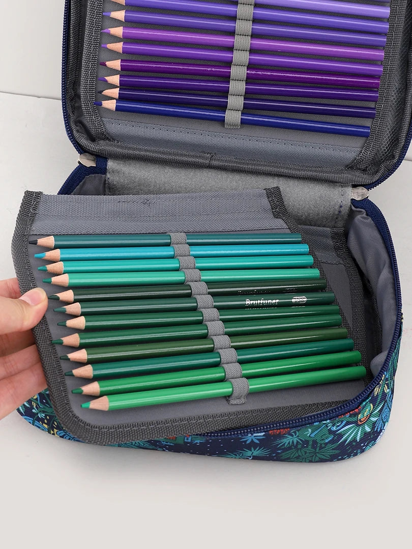 Pencil Case Aesthetic Stationery Estuche Escolar Pencilcase Large Capacity 72 Holes Drawing Pen Case School Supplies Pencil Box
